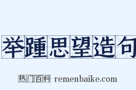 举踵思望造句是什么意思的图片